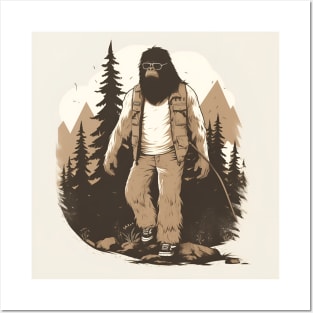 Dope Sasquatch in Nature Posters and Art